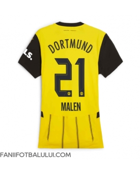 Borussia Dortmund Donyell Malen #21 Tricou Fotbal Replică 2024-25 Femei Acasa